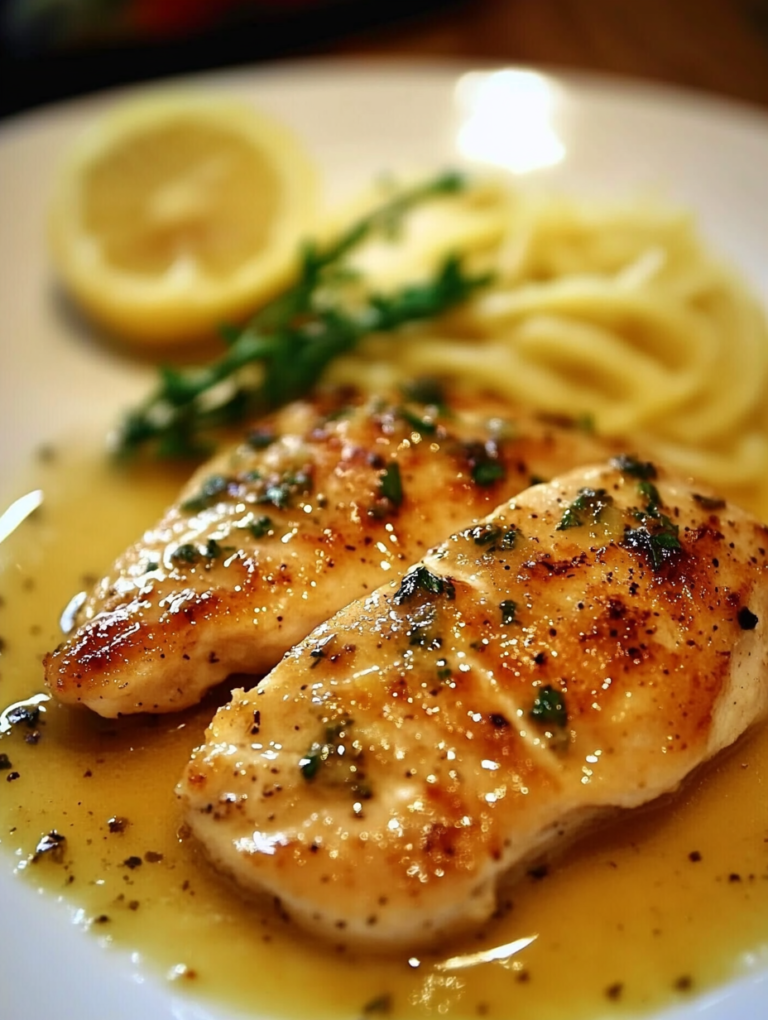 Chicken Piccata with Lemon Sauce 🍗